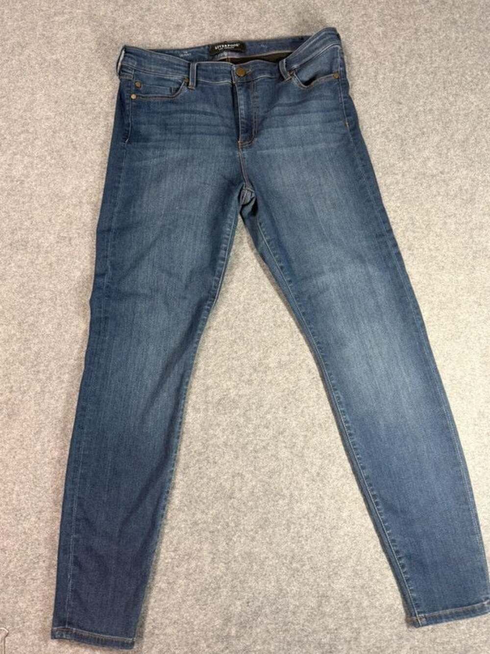 Liverpool Los Angeles Women's Abby Skinny Jeans Medium Wash  Stretch Jeans Sz 12